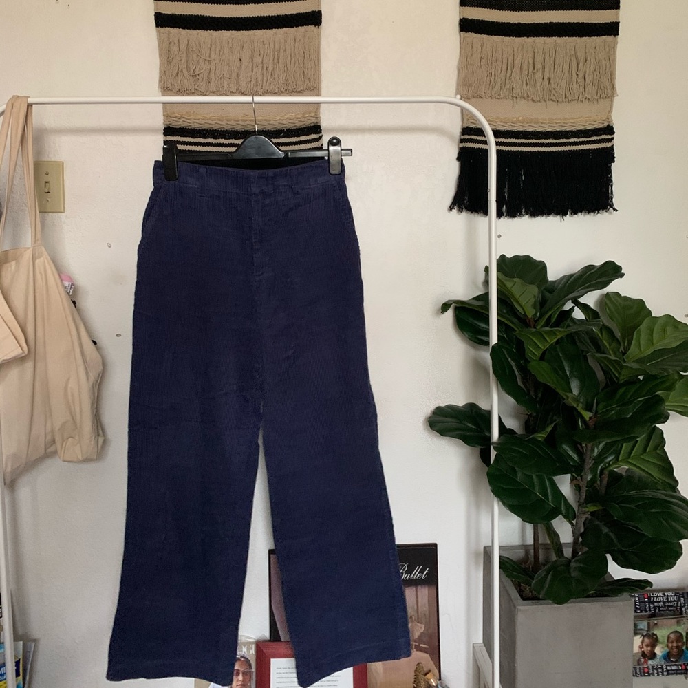 Wide straight leg corduroys